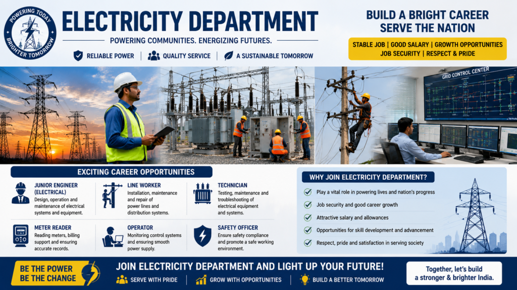 Power Up Your Career: Your Path to the Electricity Department Starts Here